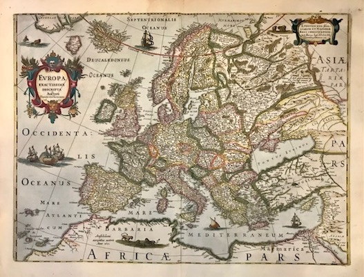 Mercator Gerard - Hondius Jodocus Europa exactissime descripta Auctore Henrico Hondio 1631 1637 Amsterdam